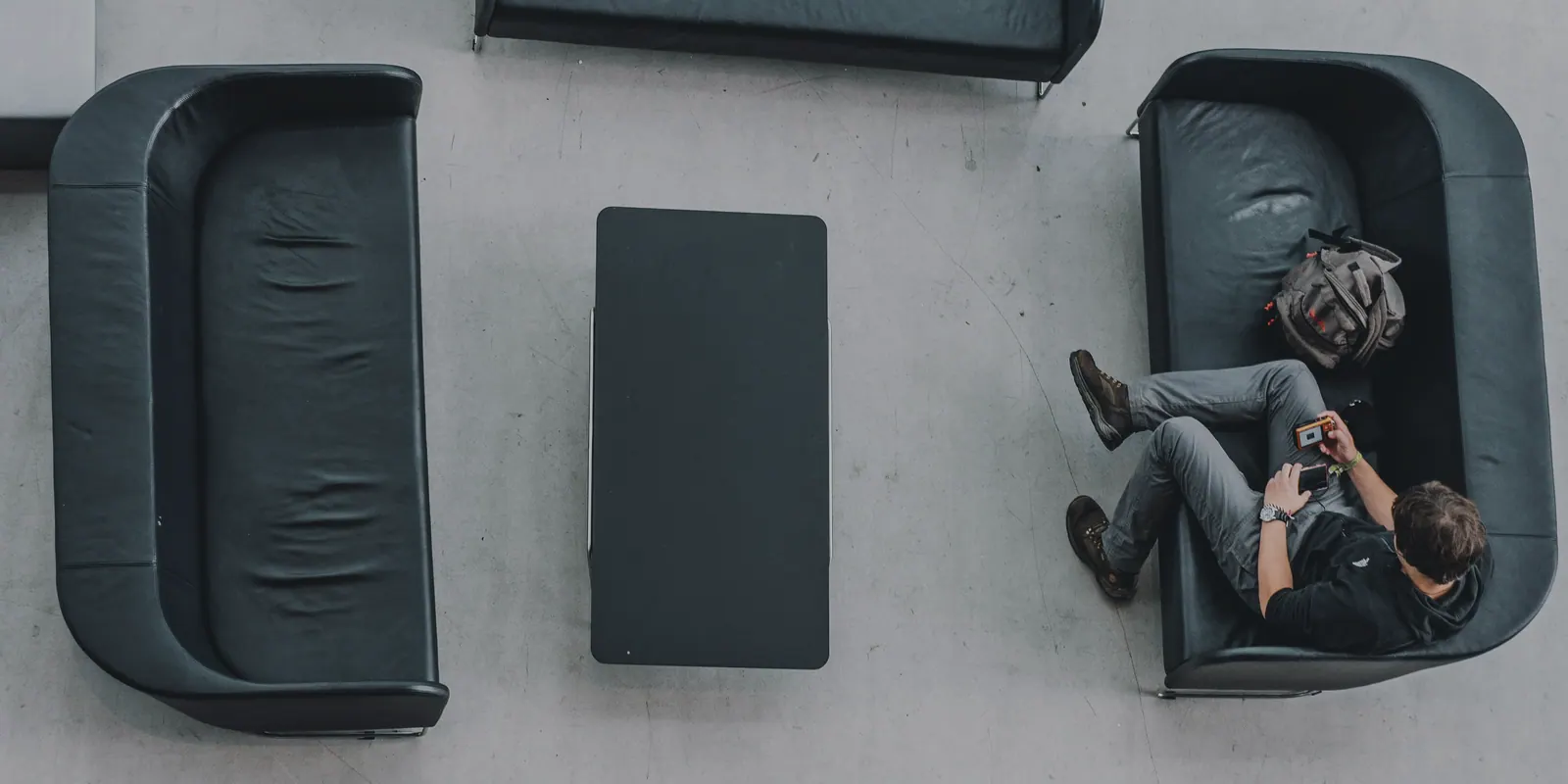 Hospital waiting room seating area
